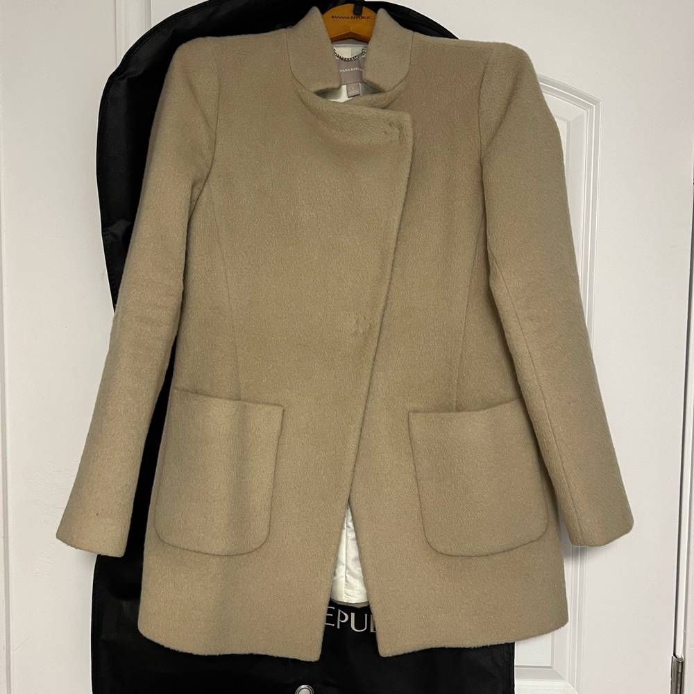 Banana Republic dress coat - wool/poly blend - size S NWOT